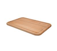 Planche à découper rectangle 45x30 cm en hêtre avec rigole