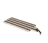 Planche à découper rectangle en marbre marron 45x17x2 cm