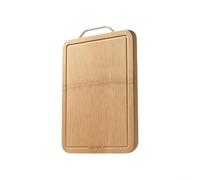 Planche à découper rectangulaire en bois épais pour cuisine - Découpe pour surface pour pain aux fruits - 28 x 40 cm (24 x 36 x 1,8 cm)