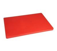 Planche à découper rouge 450 x 350 x 20 mm basse densité Hygiplas 9 G
