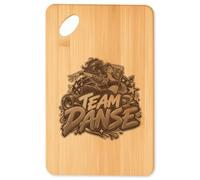 Planche à Découper Team danse | modèle 1 | Plateau Apéro Bambou Gravé 30 × 20 cm | Cuisine Barbecue Apéritif | Idée Cadeau Femme Danseur Danseuse Crémaillère Noël Anniversaire