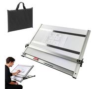 Planche à dessin portable avec mouvement parallèle réglable, inclinaison à 6 niveaux pour croquis, dessin, peinture, travail de bureau