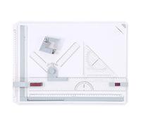 Planche à dessin professionnelle A3, table à dessin avec 2 règles parallèles et 2 supports d'angle, conception ergonomique pour architectes, ingénieurs, artistes, peinture 51 cm x