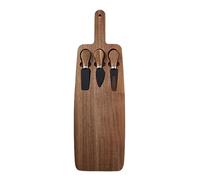 Planche à fromage avec poignée, planche à charcuterie en bois - Planche de charcuterie Erving Platter Planche à découper avec poignée - Plateaux multifonctions outil fromage pour cuisine, pendaison de
