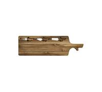 Planche à fromage en acacia 60×20 cm avec ses 3 couteaux inclus - - ALTOBUY Marron