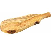 Planche à fromage et charcuterie en bois d'olivier avec poignée (petite)