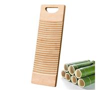 Planche à lessive en Bois, Planche à Laver pour la lessive, Planches à Laver pour la lessive, Petite Planche à récurer, laveuse à Main avec Linge à Motif ondulé, Bois Naturel, Efficace et pour