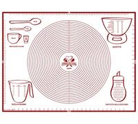 Planche à pétrir 80 x 60 cm, design italien, dimensions en cm, tapis de four en silicone réutilisable, antiadhésif, résistant à la chaleur, tapis de cuisine pour pâtes faites maison