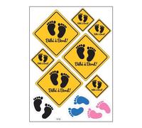 Planche A4 De Stickers Bébé À Bord Autocollant Adhésif Scrapbooking - B92