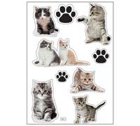 Planche A4 De Stickers Chatons Autocollant Adh?sif Scrapbooking - B12