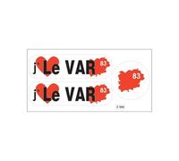Planche A4 De Stickers Département 83 J'aime Le Var Autocollant Adhésif