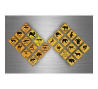 Planche A4 Scrapbooking Sticker Autocollant Panneau Signalisation Australie