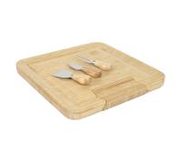 COOK CONCEPT, KA0565, Planche à Apéro en Bambou avec Tiroir pour Couteaux à Fromage, Ustensile de Cuisine Pratique et Élégant, Idéal pour Apéritifs, 40x30 cm, Marron