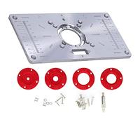 Planche basculante pour machine à graver, accessoire d’outillage de rainurage pour le travail du bois, panneau basculant en acier outil pour machine de découpe, fourni avec vis et