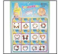 Planche de 12 Tatouages pour Nombril