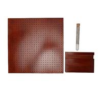 Planche de blocage en bois pour crochet, tapis de blocage pour tricot et carrés granny, 31,5 x 31,5 cm, fabriquée à la main avec 576 trous et des tiges en acier inoxydable, idéale