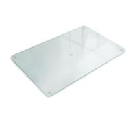 Planche de Cuisine en Verre 52x30 cm Résistante aux Rayures Durable Protection des Surfaces Facile à Nettoyer Effet Mat avec Pieds Antidérapants pour la Cuisine Rectangulaire Hygiénique