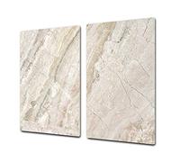 Planche de cuisine en VERRE trempé - Planche à découper en verre - Couvre-plaques de cuisson - UNE PIÈCE (60x52 cm) ou DEUX PIÈCES (30x52 cm chacune); D22 Billes 2 Série