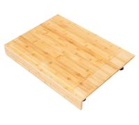 Planche de découpe en bambou - Planche à découper - Protection de plaque de cuisson multifonctionnelle - Surface hygiénique - Robuste et résistante aux rayures