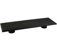 Planche de découpe professionnelle avec revêtement en bois véritable et socle surélevé - 315 mm x 10 mm - Noir - Avec transmission intégrale