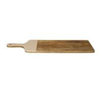 HOME DECO FACTORY - KA0578 Planche de Présentation en Manguier Massif - Conçu pour Élégance et Polyvalence - 58 cm - Facilité de Nettoyage - Couleur Marron Beige