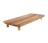 Planche de service en bois - Vilde - 36x14,5 cm - Bois d'acacia - Sur pieds - Idéale pour découper et servir
