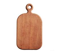 Planche de service rectangulaire en ébène naturel 29,6 x 16 x 2 cm pour petit déjeuner, café, collations - Plateau en bois