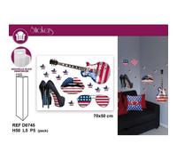 Planche De Stickers Drapeau Americain