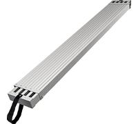 Planche de travail en aluminium VEVOR, planche télescopique de 2,62 à 4,415 m, capacité de 200 kg, planche d'extension en aluminium, largeur de 325 mm, planche d'échafaudage en aluminium avec plate-fo
