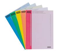 Planche d'étiquettes dossier suspendu n°9 L'Oblique AZ pour armoire - couleurs assorties - Paquet de 310 étiquettes