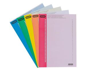 Planche d'étiquettes dossier suspendu n°9 L'Oblique AZ pour armoire - couleurs assorties - Paquet de 310 étiquettes