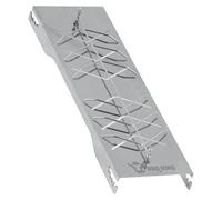 Planche en acier inoxydable pour poisson et filets de saumon, dimensions 50 x 15 cm, idéale pour la cuisson au fumoir ou au grill