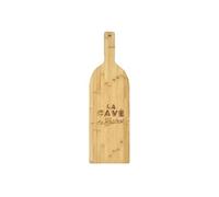 Planche en bambou avec message, en forme de bouteille style bistrot (L70cm) - -