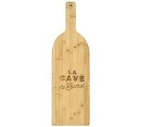 Planche en bambou avec message, en forme de bouteille style bistrot (L70cm) - - ALTOBUY Marron