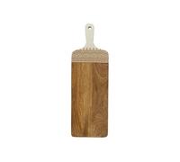 Planche en bois de manguier avec motif mandala brun (L58cm) - MANGO -