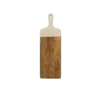 Planche en bois de manguier uni beige (L58cm) - MANGO -