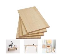 Planche en bois de pin découpée sur mesure - Dessus de table multifonction - Surface de bureau - Étagères en bois massif (L 100 cm x l 55 cm x H 1,7 cm)