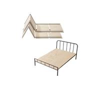 Planche de Lit Double Full Size 180 x 130 x 1 cm-VEVOR-Lot de 8-Sommiers Panneaux Pliables avec Connexion
