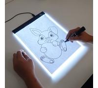 Planche lumineuse LED portable pour copie A5 A4 A3, boîte lumineuse de traçage USB ultra-fine et réglable pour le dessin, la diffusion en continu, l'esquisse, l'animation, le pochoir Bloc lumineux LED