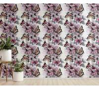 Planche Murale Cuisine Fleur Papillon Salon Ambiance Cosy Mur 45x200cm