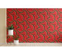 Planche Murale Cuisine Japonais Pastque Impermeable Resistant Fleur | Sticker mural resistant avec effet 3D. Format : 45x1200 cm. Japonais et Pastque a effet, adapte a Cuisine, Impermeable.