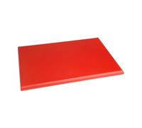 Planche polyéthylène 600 x 450 mm haute densité rouge - Hygiplas