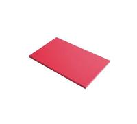 Planche polyéthylène PEHD 500 rouge 530 x 325 mm