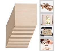 Planche rectangulaire en bois vierge, 30 pièces, décoration de maison, bricolage, feuilles de tilleul, épaisseur 2.7mm 30 30cm