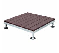 Plancher SuréLevé En Composite Bois-Plastique pour Terrasse Pelouse Jardin | Caillebotis Exterieur Dalle Bois pour Patio, Balcon, Jardin Et Piscine(Purple)