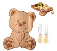 Planches À Apéritif | Plateau De Service Polyvalent En Forme D'Ours | Plateau Alimentaire pour la Cuisine,Pour Viandes Fruits De Mer Fruits Apéritifs Fêtes Et Pique-niques
