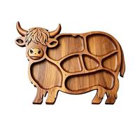 Planches à charcuterie en bois en forme de vache | Plateau de service rustique | Pour fruits, viande, légumes, maison, cuisine, table à manger, banquet, famille, pendaison de crémaillère, vacances