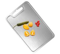 Planches À De Cuisine - Grand Titane Sûr, Accessoire De Cuisine Double Face, De Préparation De Viande Résistante Aux Rayures, Station Non Poreuse | Hachage Robuste Pour Repas, Maison,
