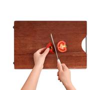Planches à découper en bois, planche à découper en bois dur Pratique | Planches à découper domestiques avec poignée Bloc de boucher réversible et robuste en bois na