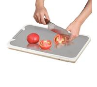 Planches à découper en métal pour la cuisine, planches à découper double face avec polypropylène et acier inoxydable - Plateau antidérapant pour trancher la viande, le , le fromage